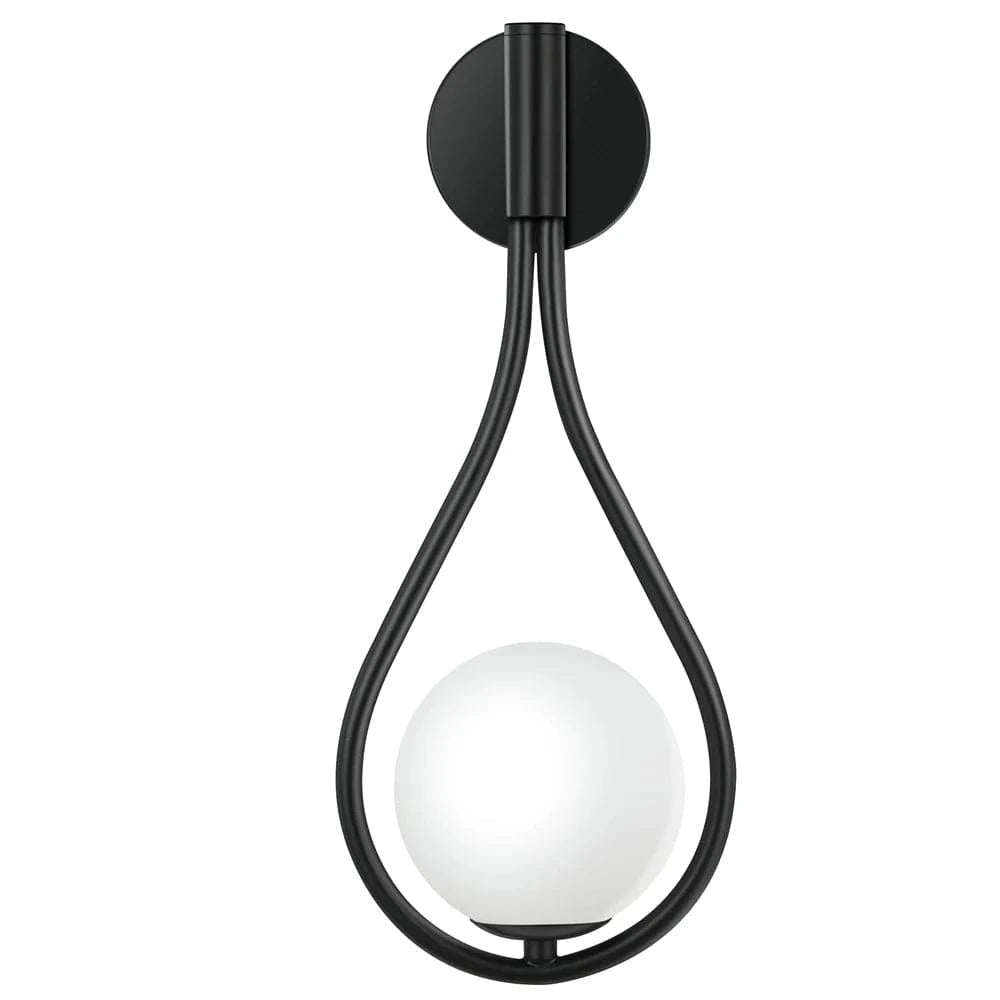 Verthara Nordic Glass Wall Lamp - G9 LED Black / Warm White (2700-3500K) / 1