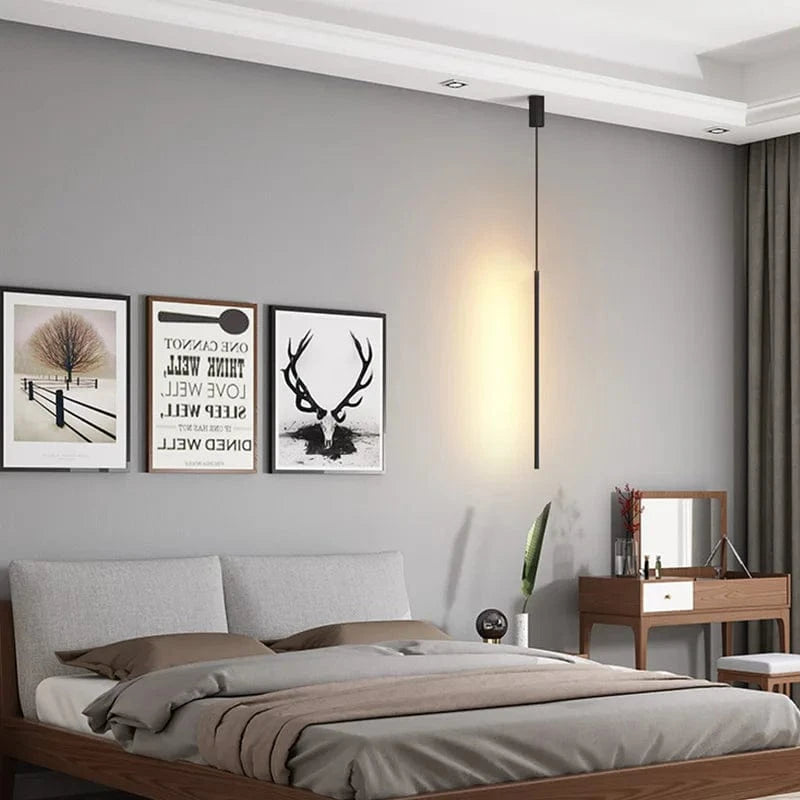 Verthara Nordic LED Long Hanging Chandelier for Living Room and Bedroom – Stylish Wall and Floor Lighting