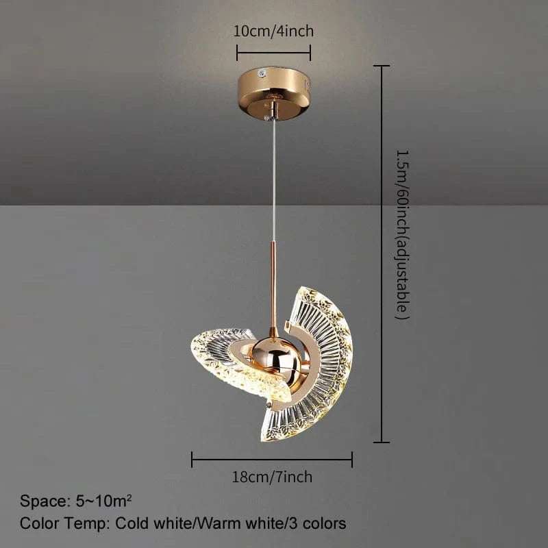 Verthara Nordic LED Pendant Light - Black Hanging Lamp for Kitchen, Dining Room, and Living Room Default