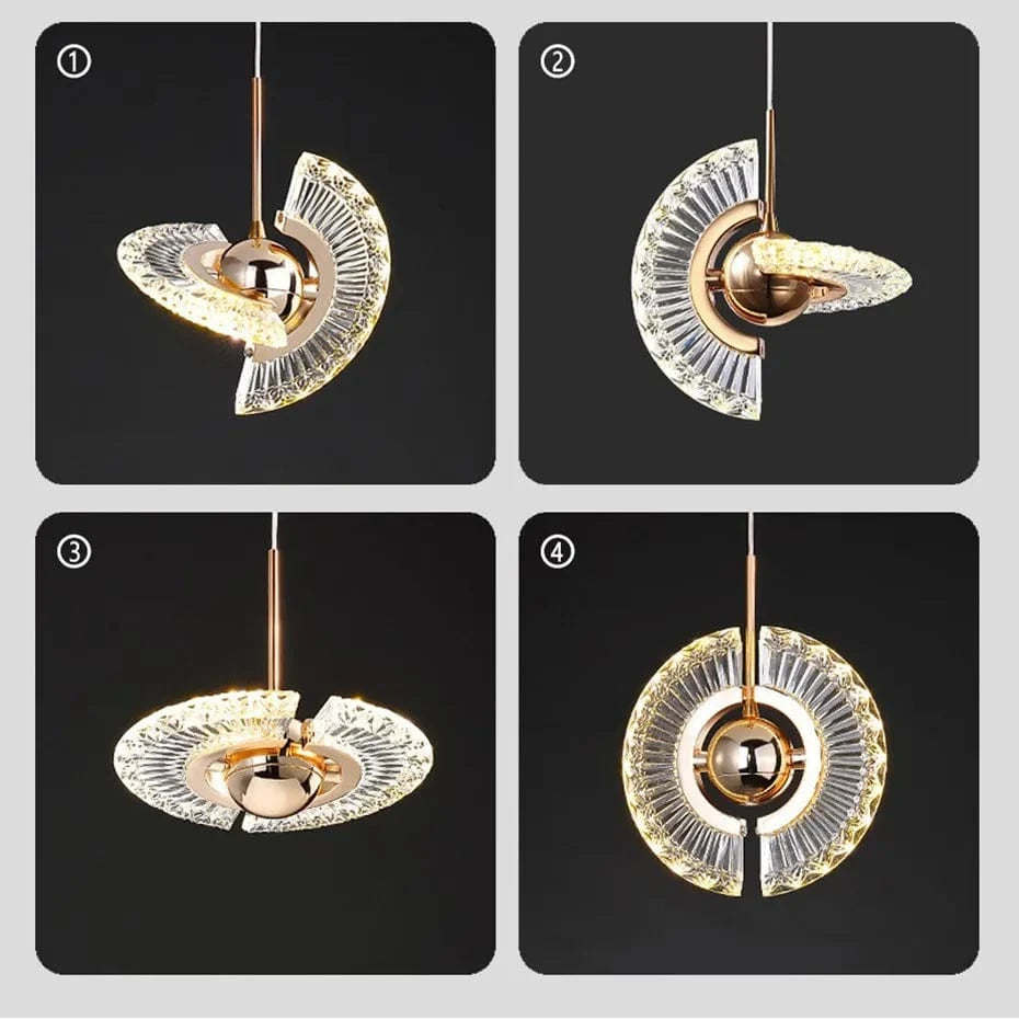 Verthara Nordic LED Pendant Light - Black Hanging Lamp for Kitchen, Dining Room, and Living Room Default
