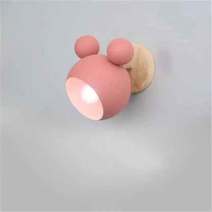Verthara Nordic LED Wall Light – Simple Design – Soft Tones – Ideal For Children's Room – Compact Size - Indoor Lighting Pink