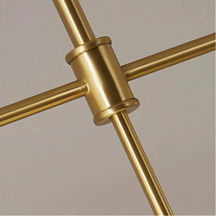 Verthara Nordic Solid Brass Pendant Light – Cream Globe Cluster for Kitchen Island and Dining Room Pendant Lighting