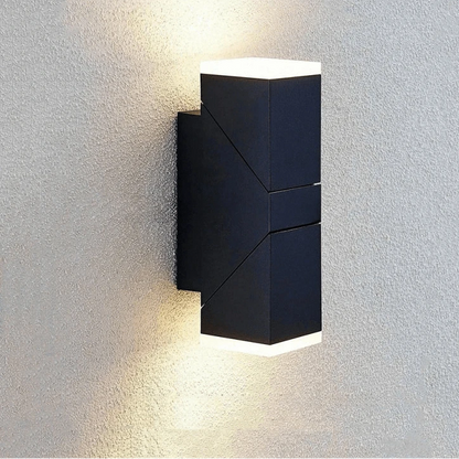 Verthara Outdoor LED Wall Lamp with Motion Sensor – Waterproof Adjustable Brightness Exterior Wall Light for Garden and Porch 2Heads / No Sensor
