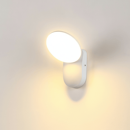 Verthara Outdoor Wall Lamp with PIR Motion Sensor – Waterproof 12W Exterior Wall Light for Garden and Porch Cool White(5500-7000K) / Round2 No Sensor