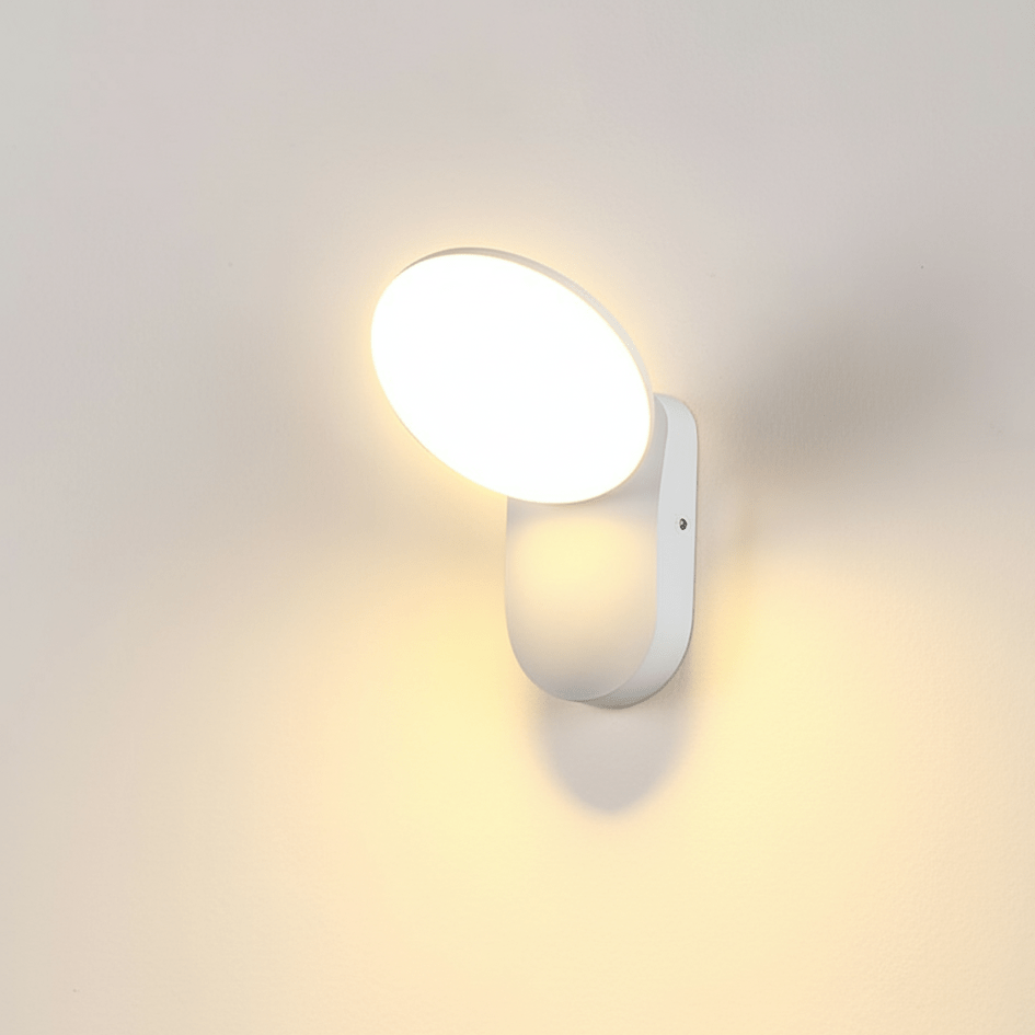 Verthara Outdoor Wall Lamp with PIR Motion Sensor – Waterproof 12W Exterior Wall Light for Garden and Porch Warm White (2700-3500K) / Round2 No Sensor