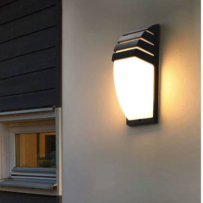 Verthara Outdoor Waterproof LED Wall Lamp – Modern Aluminum Exterior Wall Light for Garden and Porch, E27 Socket, IP65 Rated D-S Black / 12W Cold White