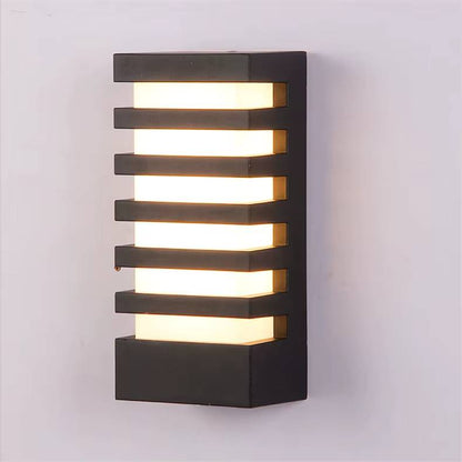 Verthara Outdoor Waterproof LED Wall Lamp – Modern Aluminum Exterior Wall Light for Garden and Porch, E27 Socket, IP65 Rated B Black / 12W Cold White