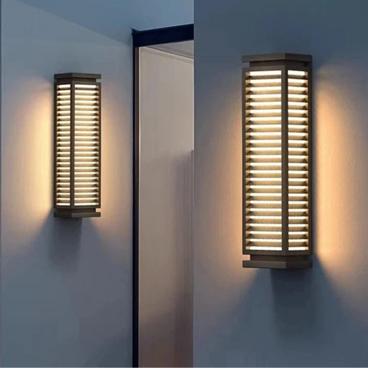 Verthara Outdoor Waterproof Stainless Steel LED Wall Lights – Black Cubical Wall Sconces for Pathways and Garages