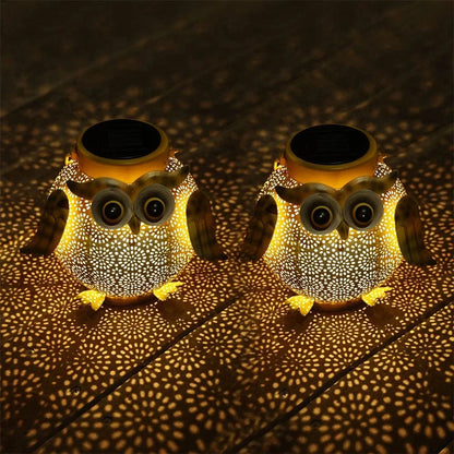 Verthara Owl Solar Garden Light - Hanging LED Lantern