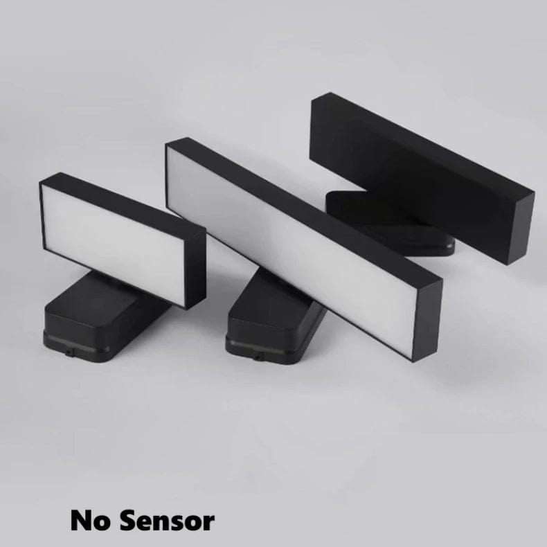 Verthara PIR Motion Sensor Outdoor Wall Light - Rotatable Design - IP65 Waterproof - Warm White - Adjustable Length - Aluminium And Glass