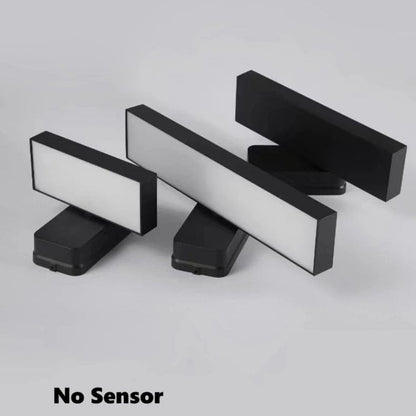 Verthara PIR Motion Sensor Outdoor Wall Light - Rotatable Design - IP65 Waterproof - Warm White - Adjustable Length - Aluminium And Glass