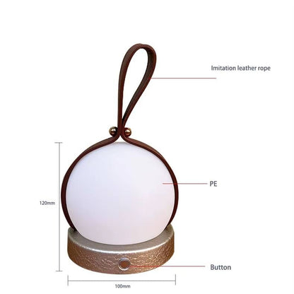 Verthara Portable LED Solar Camping Lamp – Cordless, Rechargeable, Indoor/Outdoor Use, Modern Design, Energy-Efficient Lighting