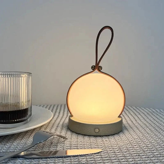 Verthara Portable LED Solar Camping Lamp – Cordless, Rechargeable, Indoor/Outdoor Use, Modern Design, Energy-Efficient Lighting