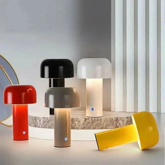 Verthara Portable LED Table Lamp - Cordless - Touch Control - Rechargeable - Modern Design - Ideal For Bedside or Desk Use