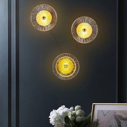 Verthara Postmodern Glass Wall Sconce Lighting for Living Room and Aisle – Elegant Wall Lamp Fixture Warm White 3000K / 3 heads