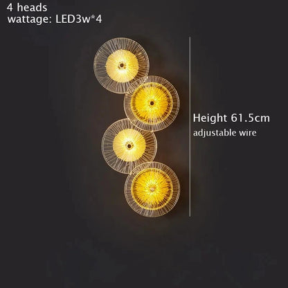 Verthara Postmodern Glass Wall Sconce Lighting for Living Room and Aisle – Elegant Wall Lamp Fixture