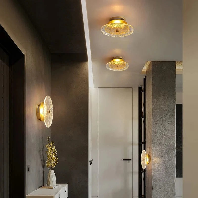 Verthara Postmodern Glass Wall Sconce Lighting for Living Room and Aisle – Elegant Wall Lamp Fixture