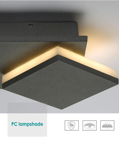 Verthara Premium 360° Rotating Square Outdoor Wall Light
