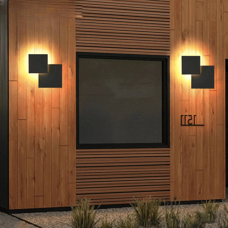 Verthara Premium 360° Rotating Square Outdoor Wall Light