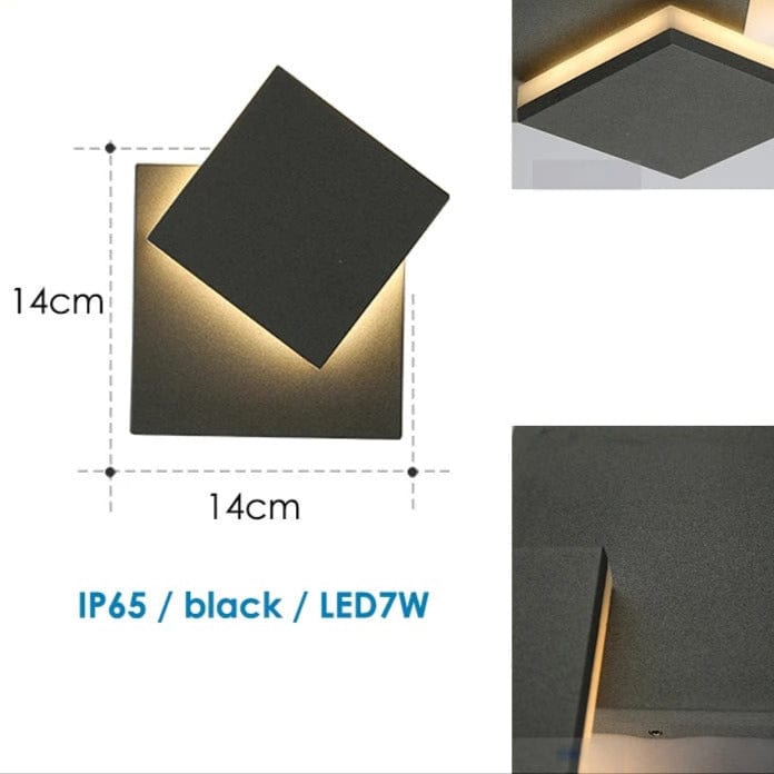 Verthara Premium 360° Rotating Square Outdoor Wall Light