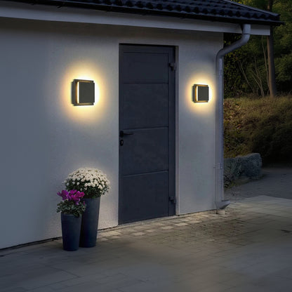 Verthara Premium 360° Rotating Square Outdoor Wall Light