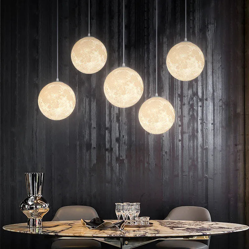 Verthara Premium 3D Moon Medal LED Pendant Light