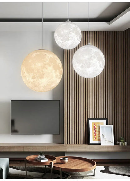 Verthara Premium 3D Moon Medal LED Pendant Light