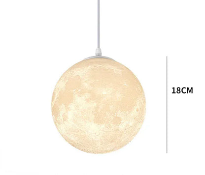 Verthara Premium 3D Moon Medal LED Pendant Light 18cm / cool white