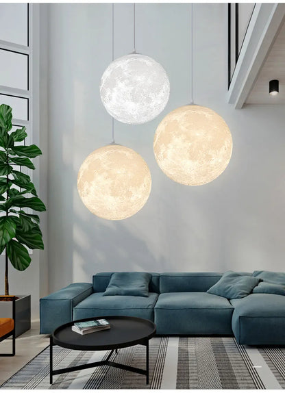 Verthara Premium 3D Moon Medal LED Pendant Light