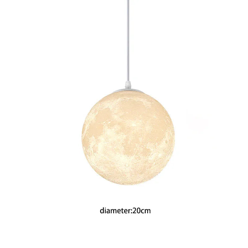 Verthara Premium 3D Moon Medal LED Pendant Light 20cm / cool white