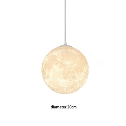 Verthara Premium 3D Moon Medal LED Pendant Light 20cm / cool white