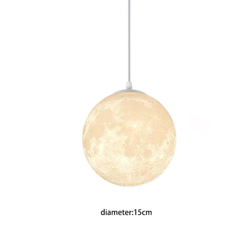 Verthara Premium 3D Moon Medal LED Pendant Light 15cm / cool white