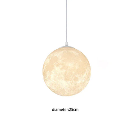 Verthara Premium 3D Moon Medal LED Pendant Light 25cm / cool white