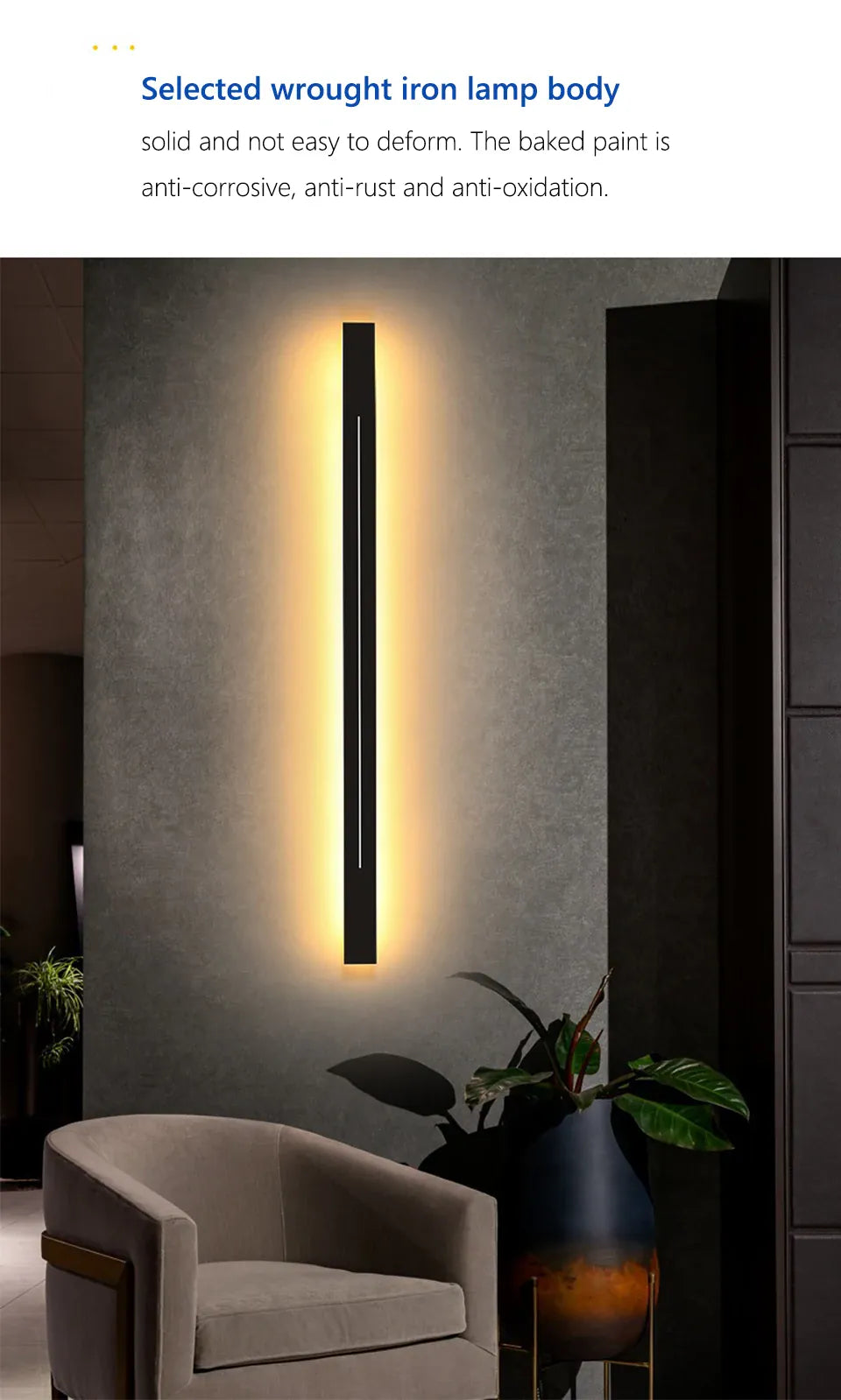 Verthara Premium Acrylic Mirror Wall Sconce