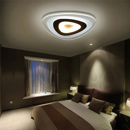 Verthara Premium Acrylic Triangle LED Ceiling Light Dimmable Flush Mount