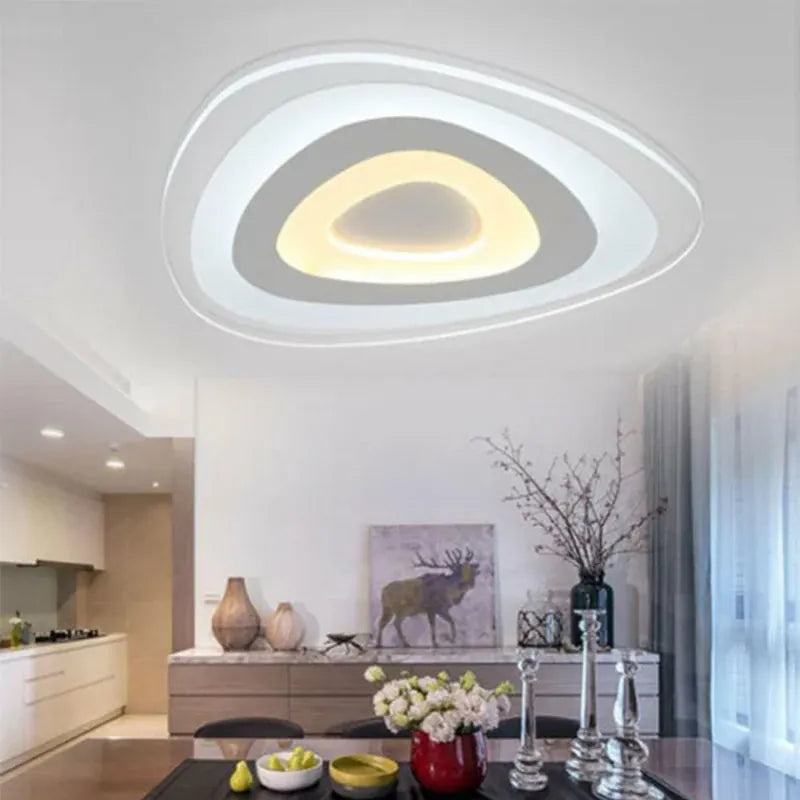 Verthara Premium Acrylic Triangle LED Ceiling Light Dimmable Flush Mount