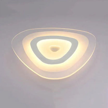 Verthara Premium Acrylic Triangle LED Ceiling Light Dimmable Flush Mount