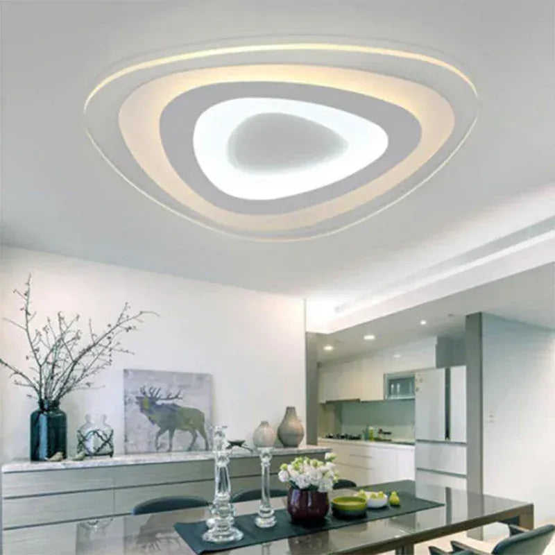 Verthara Premium Acrylic Triangle LED Ceiling Light Dimmable Flush Mount