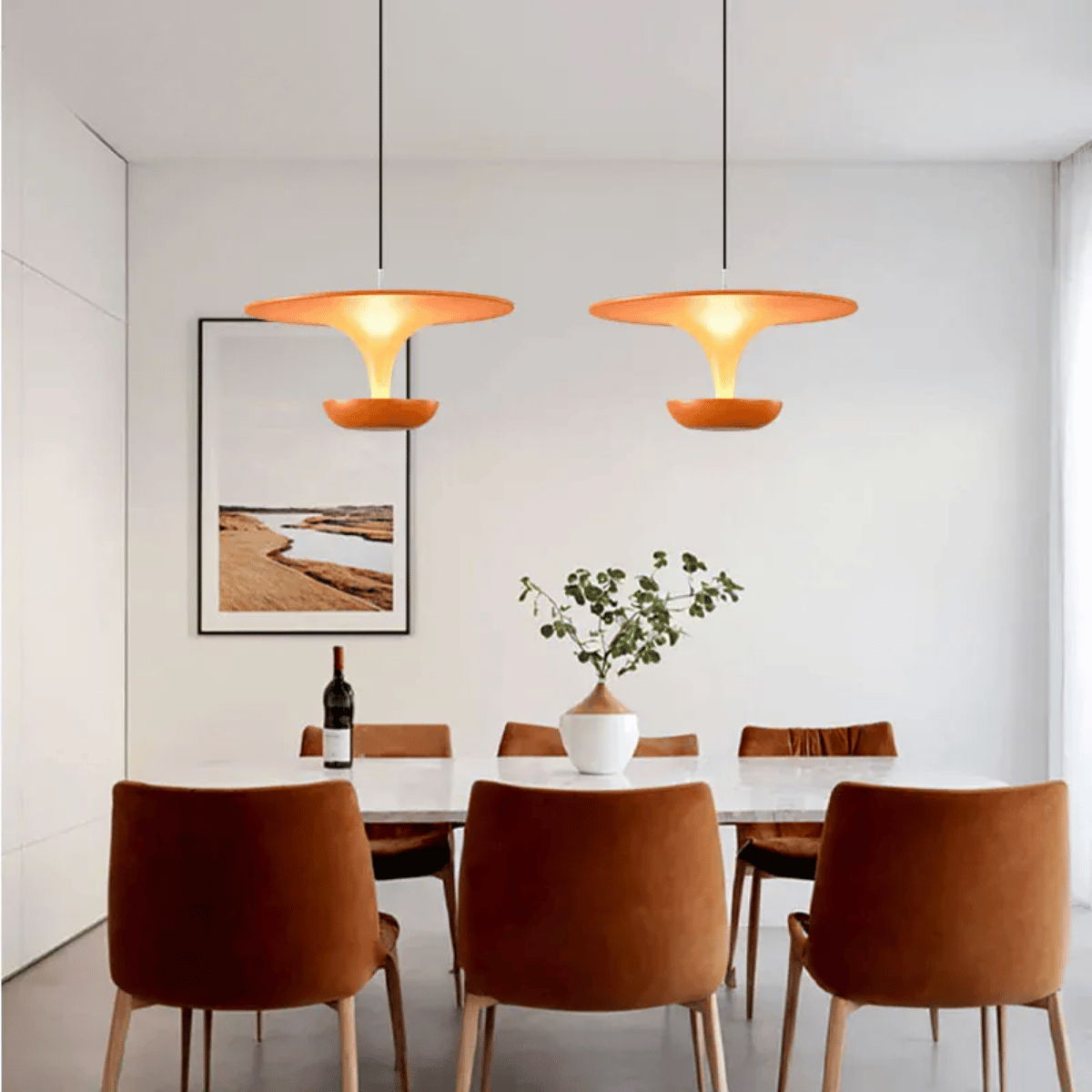 Verthara Premium Adjustable LED Pendant Light - Ceiling Mount - Minimalist - Artistic Design - 24cm - Ideal For Kitchen Island - Indoor Use