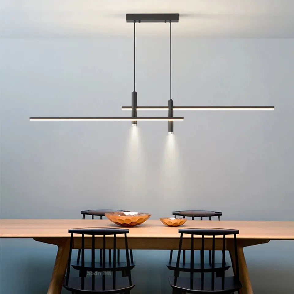 Verthara Premium Adjustable Linear Pendant Chandelier