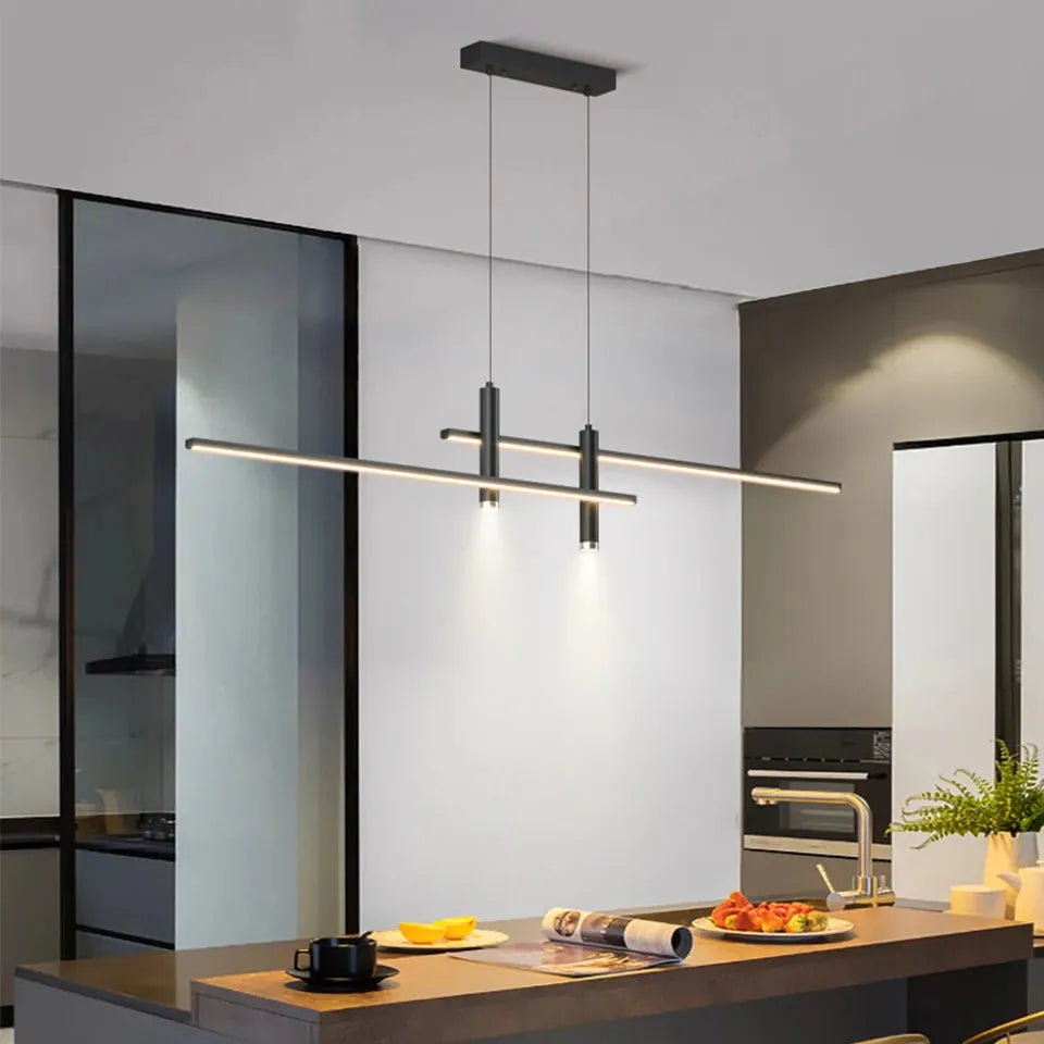 Verthara Premium Adjustable Linear Pendant Chandelier
