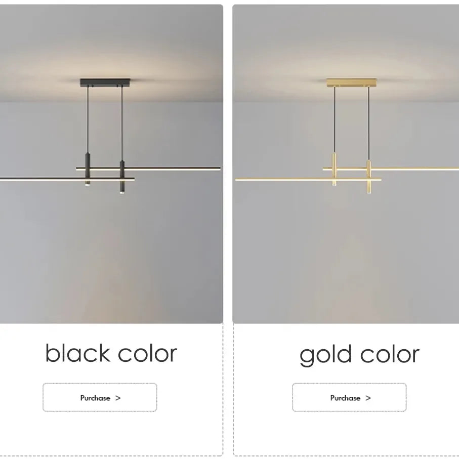 Verthara Premium Adjustable Linear Pendant Chandelier