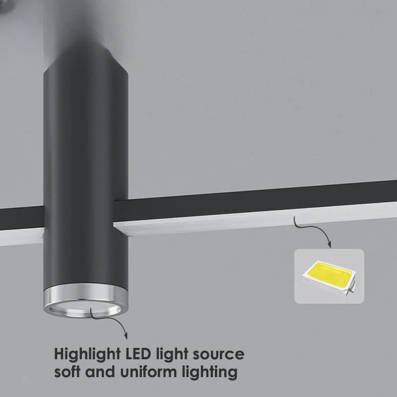 Verthara Premium Adjustable Linear Pendant Chandelier