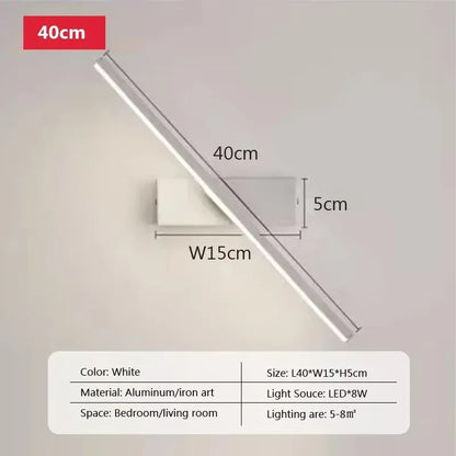 Verthara Premium Adjustable Rotating Wall Sconce White 40cm / Cool White(5500-7000K)