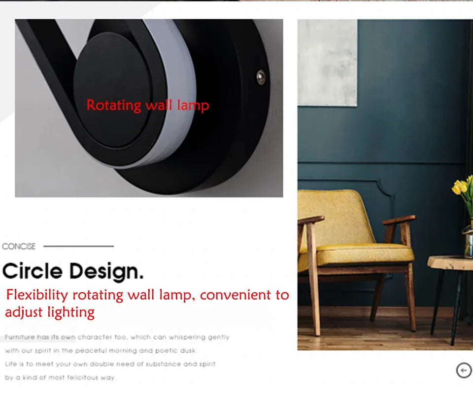 Verthara Premium Adjustable Rotating Wall Sconce