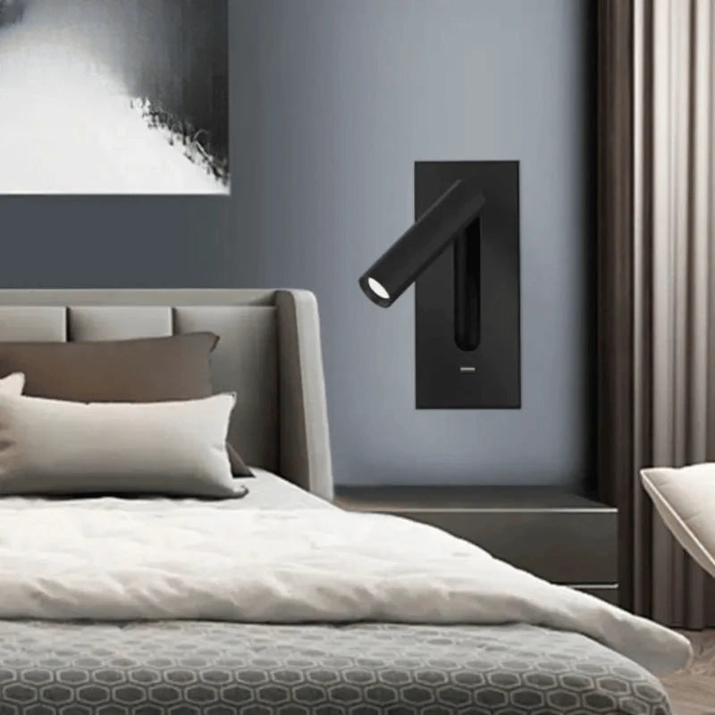 Verthara Premium Adjustable USB Bedside Reading Wall Sconce