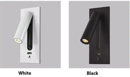 Verthara Premium Adjustable USB Bedside Reading Wall Sconce