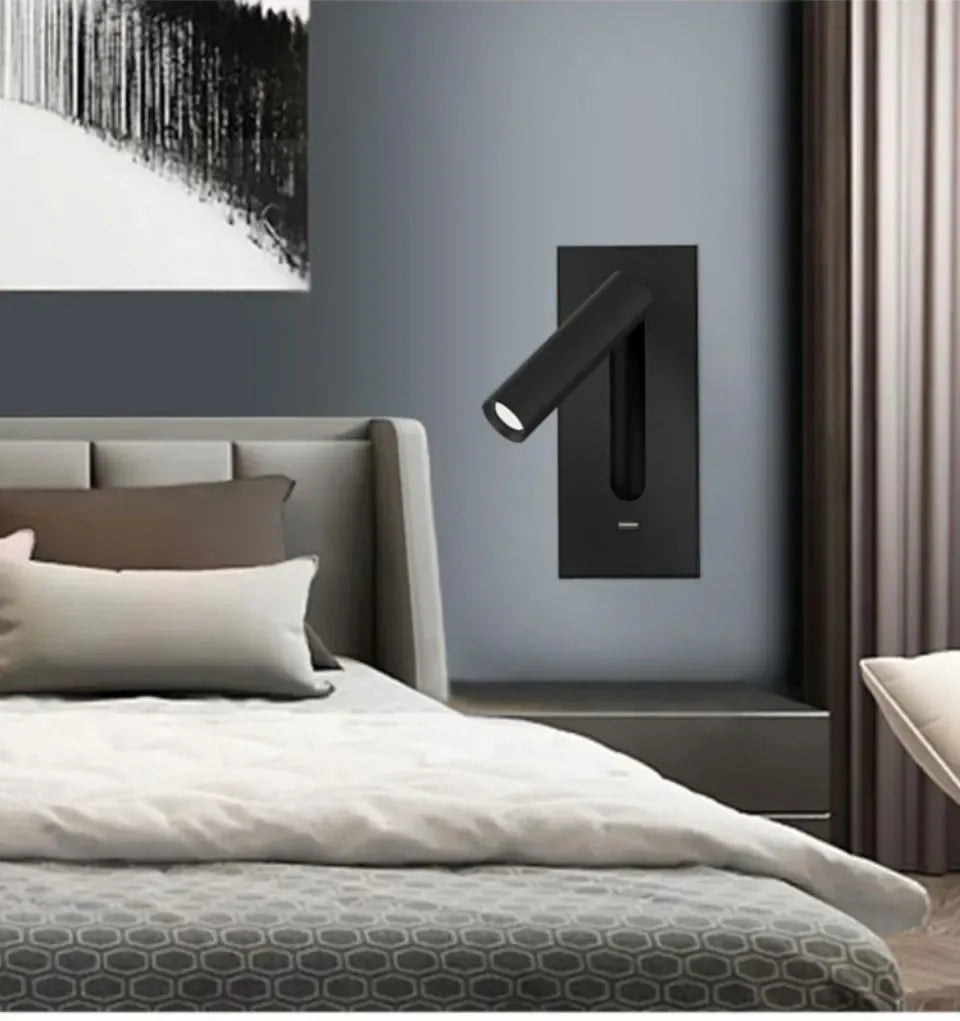 Verthara Premium Adjustable USB Bedside Reading Wall Sconce