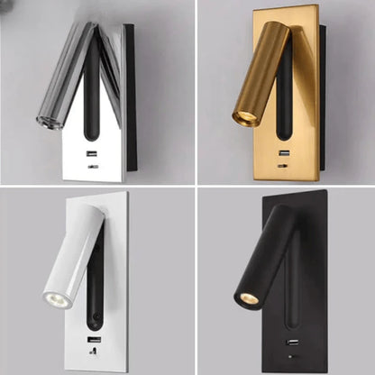 Verthara Premium Adjustable USB Bedside Reading Wall Sconce