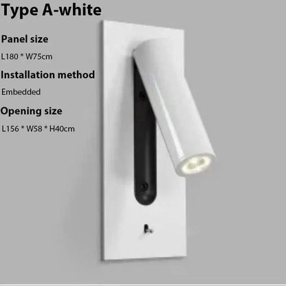Verthara Premium Adjustable USB Bedside Reading Wall Sconce
